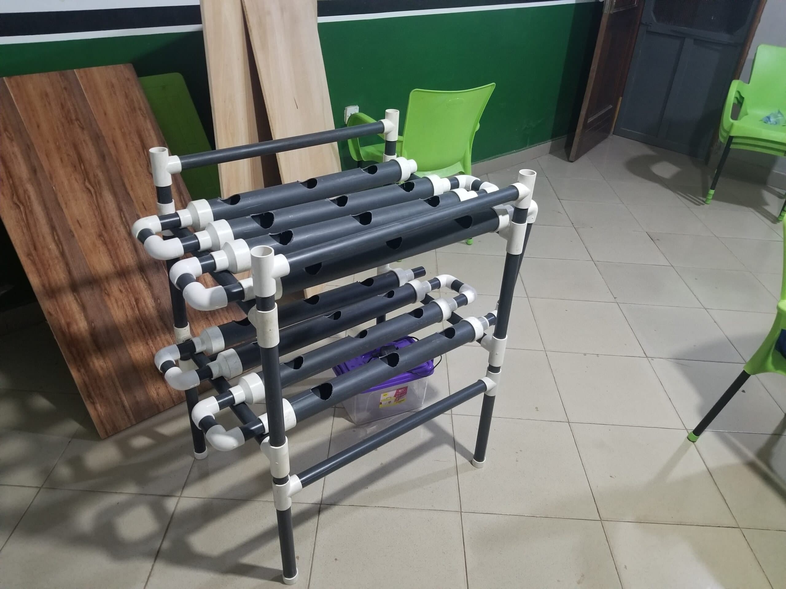 Innovative prototype structure built at Noni Makerspace showing creative engineering solutions